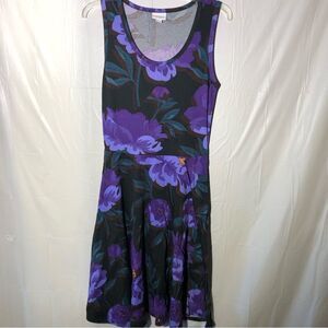 Lula Roe Purple Sleeveless Dress Size Small